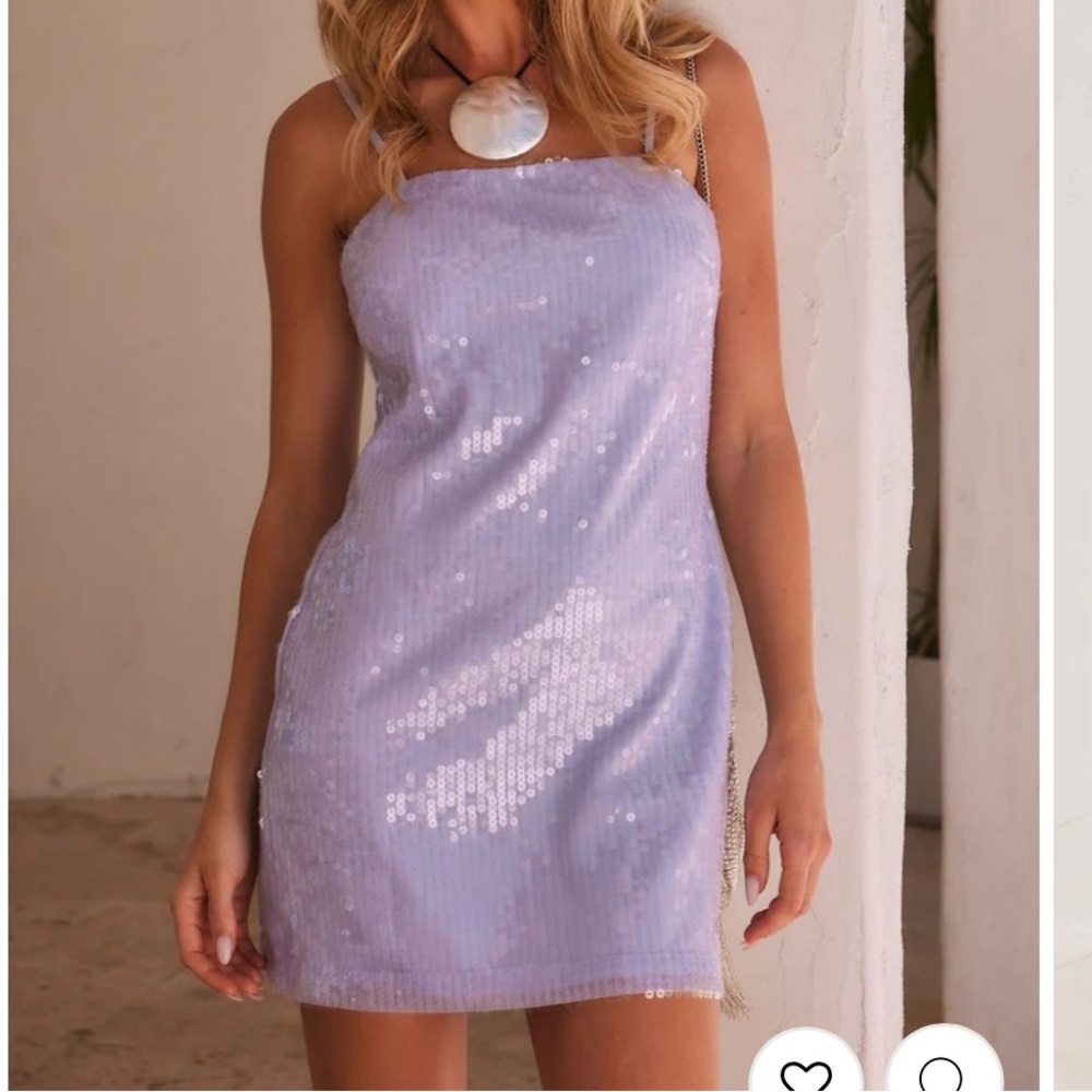 Emmy Lavender Sequin Mini